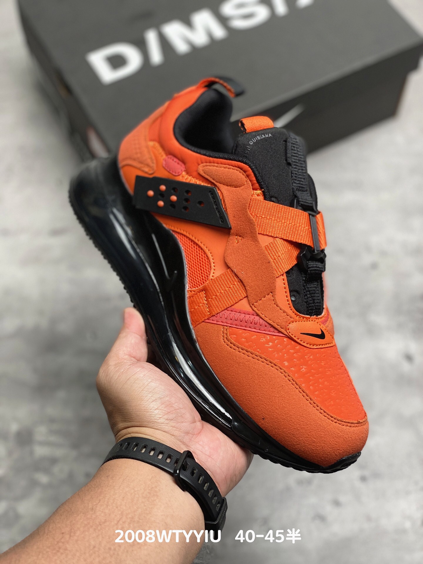 2020 Men Nike Air Max 720 Horizo Orange Black Shoes